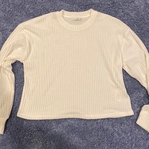 white free people sweater M